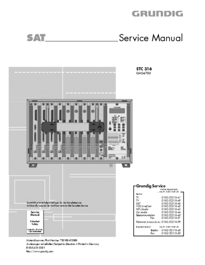 Grundig STC 316 [GAC4700] Service Manual [DE] Sat - Part 1/2 pag. 28